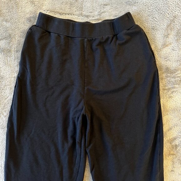 Daily Ritual Terry Cotton Modal Barrel Jogger Pants Black Women's MEDIUM - Picture 3 of 10